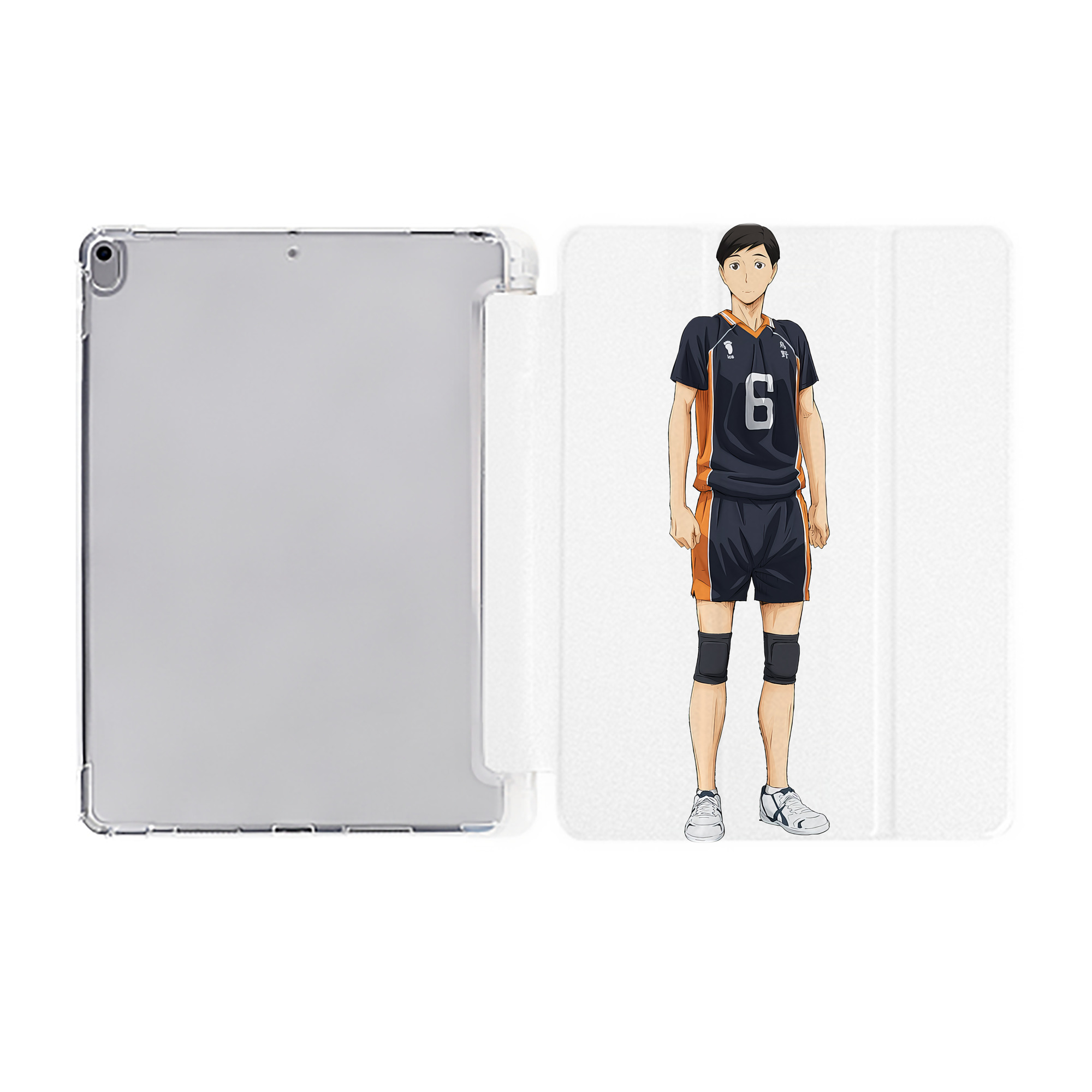 （画像用） ハイキュー!! Haikyu!! IPad ケース ペン収納付き 三つ折りスタンド PUレザー×シリコン 対応機種9.5/10.5/10.9インチ